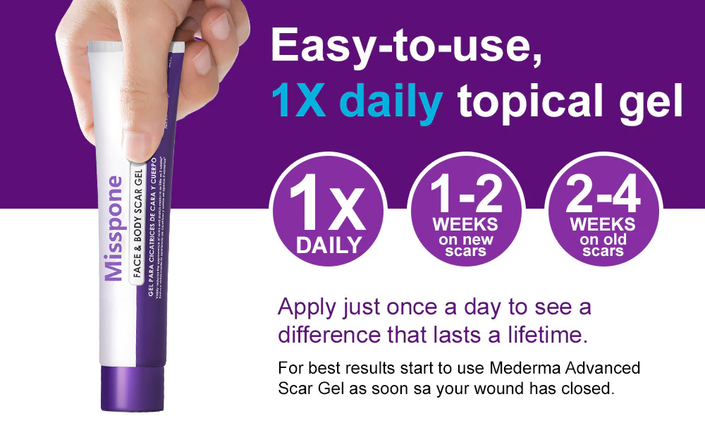 💙 UKCA-Certified ✅Misspone® Scar Gel – Clinically Proven to Fade Surgical, Acne, Burn & Trauma Scars