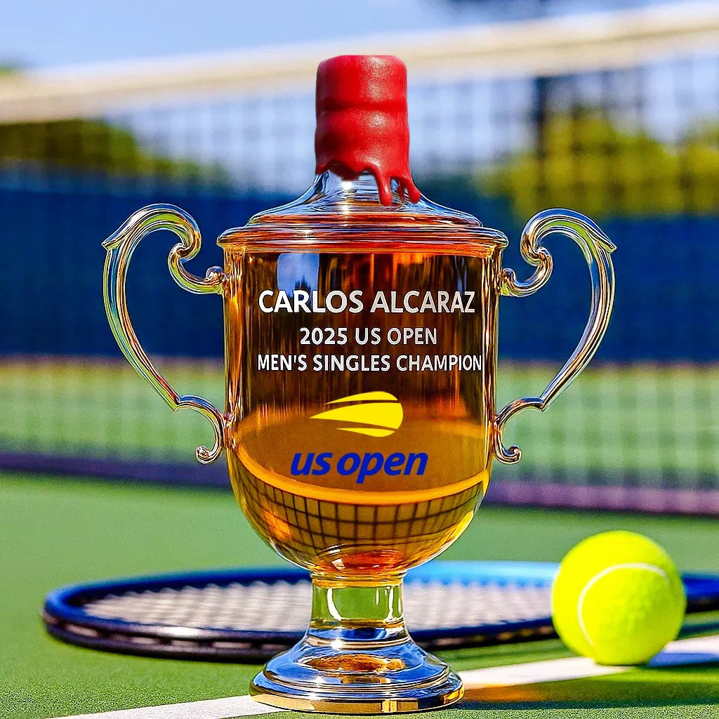 US Open Championship Carlos Alcaraz Whiskey Bottle