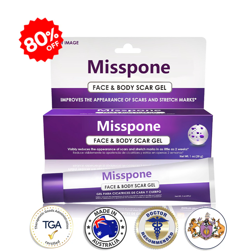 💙 UKCA-Certified ✅Misspone® Scar Gel – Clinically Proven to Fade Surgical, Acne, Burn & Trauma Scars
