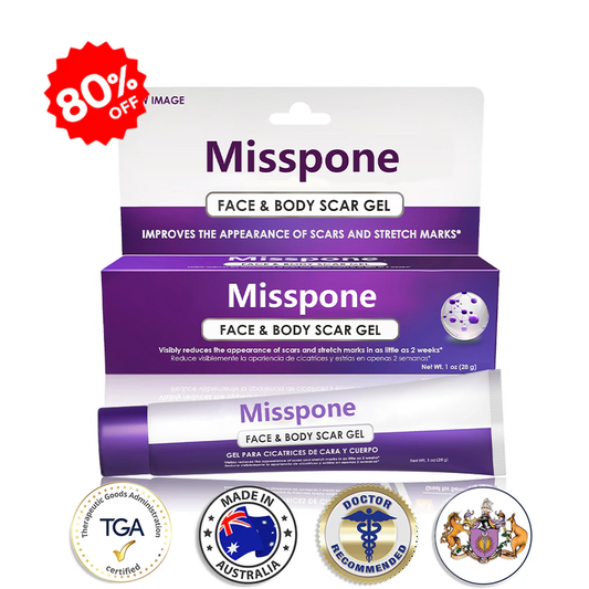 💙 UKCA-Certified ✅Misspone® Scar Gel – Clinically Proven to Fade Surgical, Acne, Burn & Trauma Scars