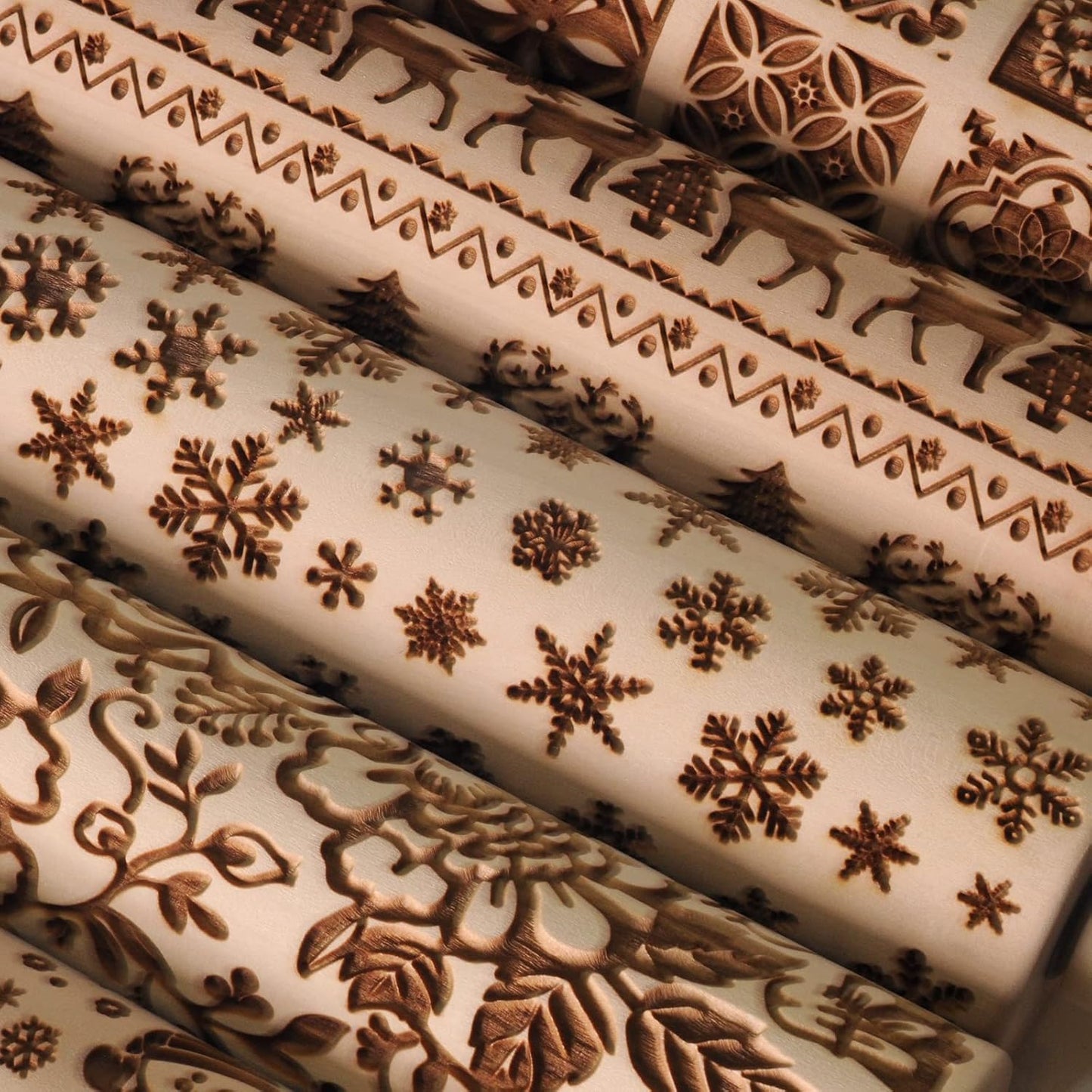 🎄 Christmas Rolling Pin – Bake Memories Together