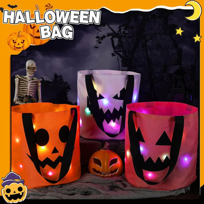 🎃Halloween Candy Bucket with LED Lights