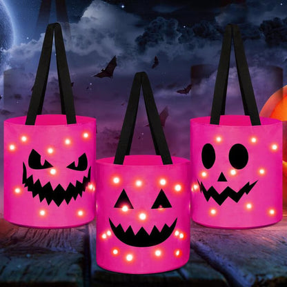 🎃Halloween Candy Bucket with LED Lights