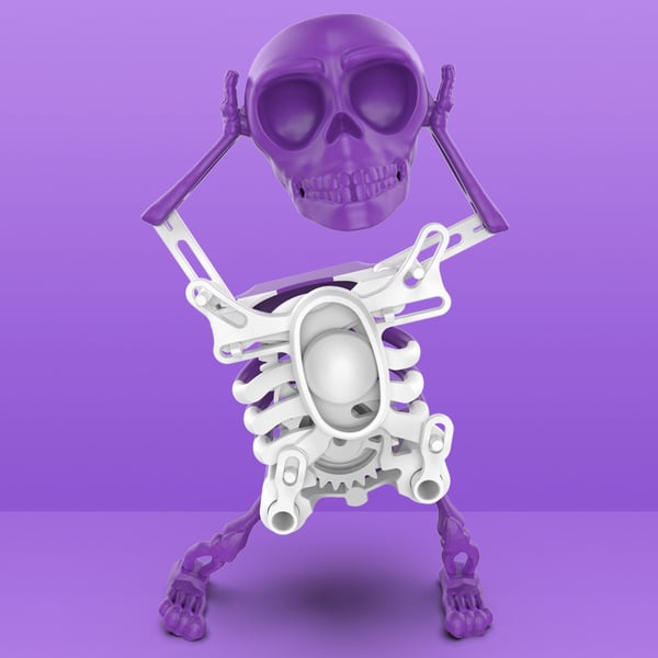 3D Swinging Dancing Skull