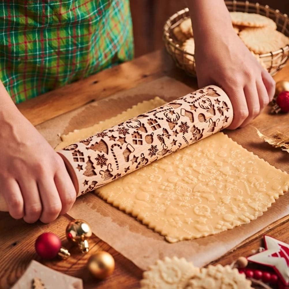 🎄 Christmas Rolling Pin – Bake Memories Together