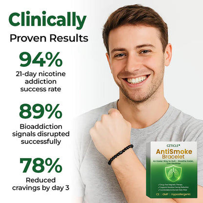 CZTICLE® AntiSmoke Bracelet🔥Quit Smoking Naturally & Breathe Easier🔋