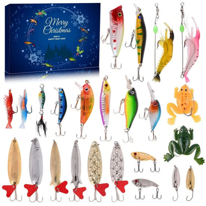 Fish Bait Advent Calendar - 24 Days Countdown Set NEW