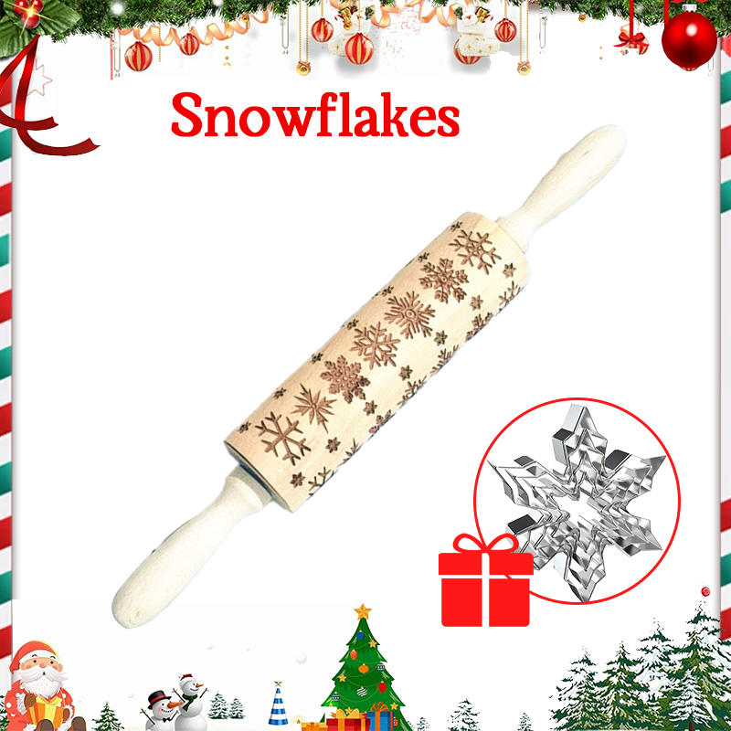🎄 Christmas Rolling Pin – Bake Memories Together