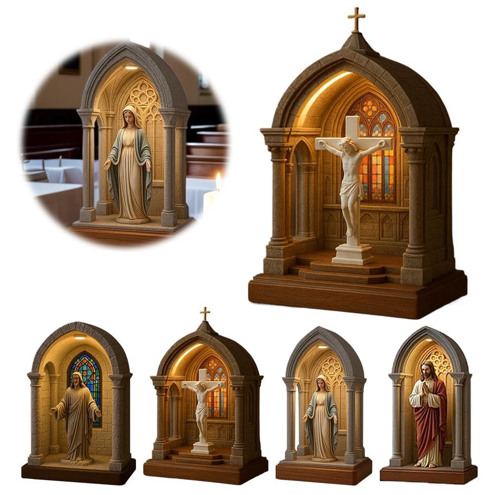 🎁🔥Virgin Mary LED Devotional Table Lamp - ⌛Limited Handmade Series