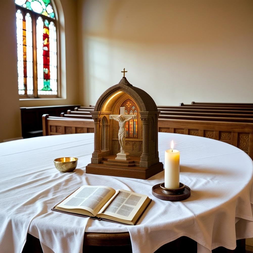 🎁🔥Virgin Mary LED Devotional Table Lamp - ⌛Limited Handmade Series