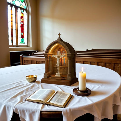 🎁🔥Virgin Mary LED Devotional Table Lamp - ⌛Limited Handmade Series