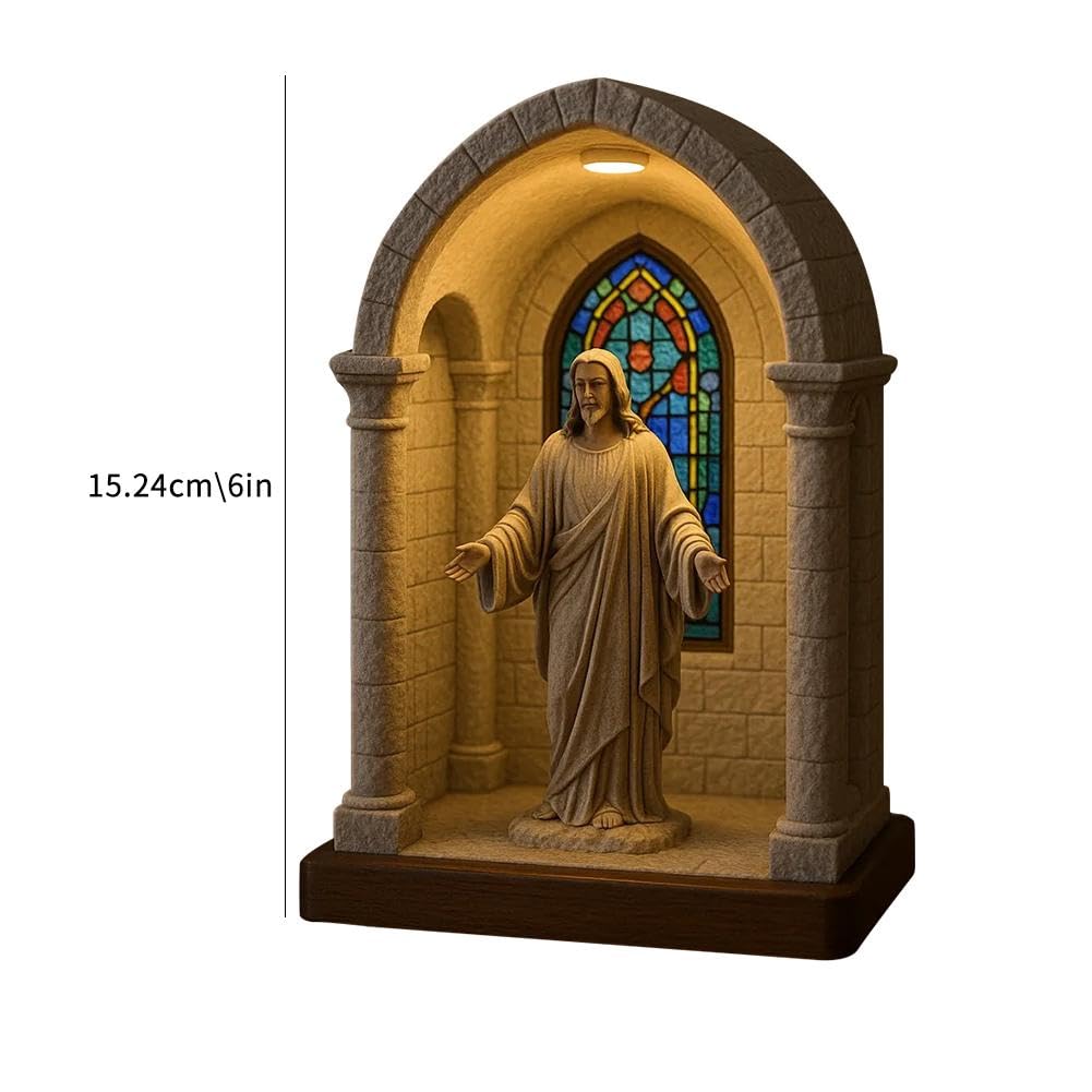 🎁🔥Virgin Mary LED Devotional Table Lamp - ⌛Limited Handmade Series