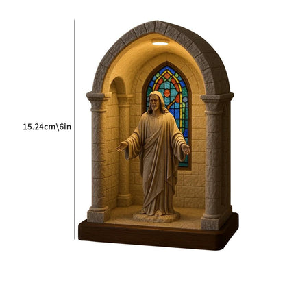 🎁🔥Virgin Mary LED Devotional Table Lamp - ⌛Limited Handmade Series