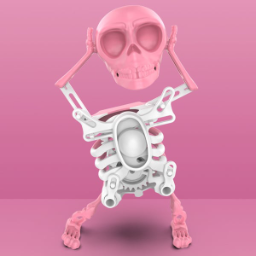 3D Swinging Dancing Skull