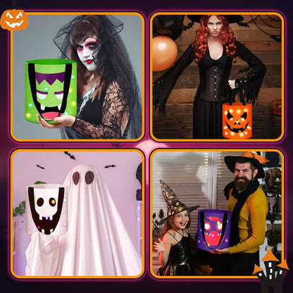 🎃Halloween Candy Bucket with LED Lights