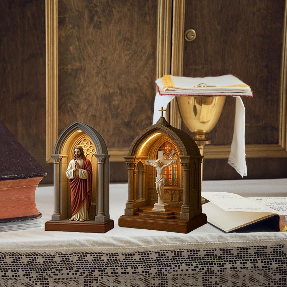 🎁🔥Virgin Mary LED Devotional Table Lamp - ⌛Limited Handmade Series