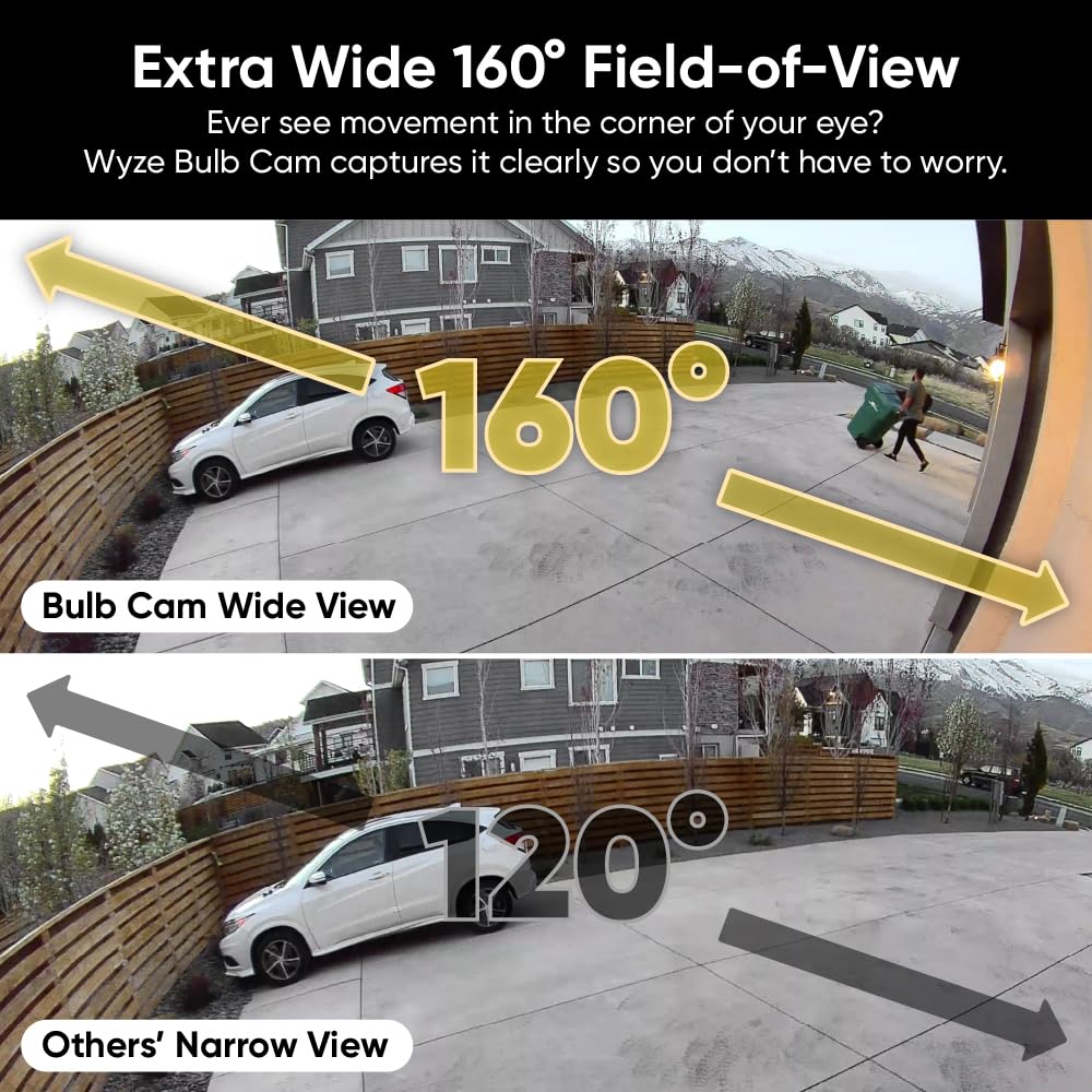 4MP Light Bulb Security Camera 5G&2.4GHz Wireless Outdoor Indoor Camera with Night Vision（Buy 2 Free Shipping）