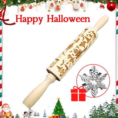 🎄 Christmas Rolling Pin – Bake Memories Together