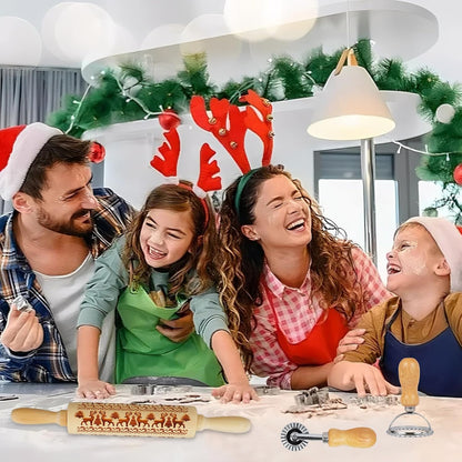 🎄 Christmas Rolling Pin – Bake Memories Together