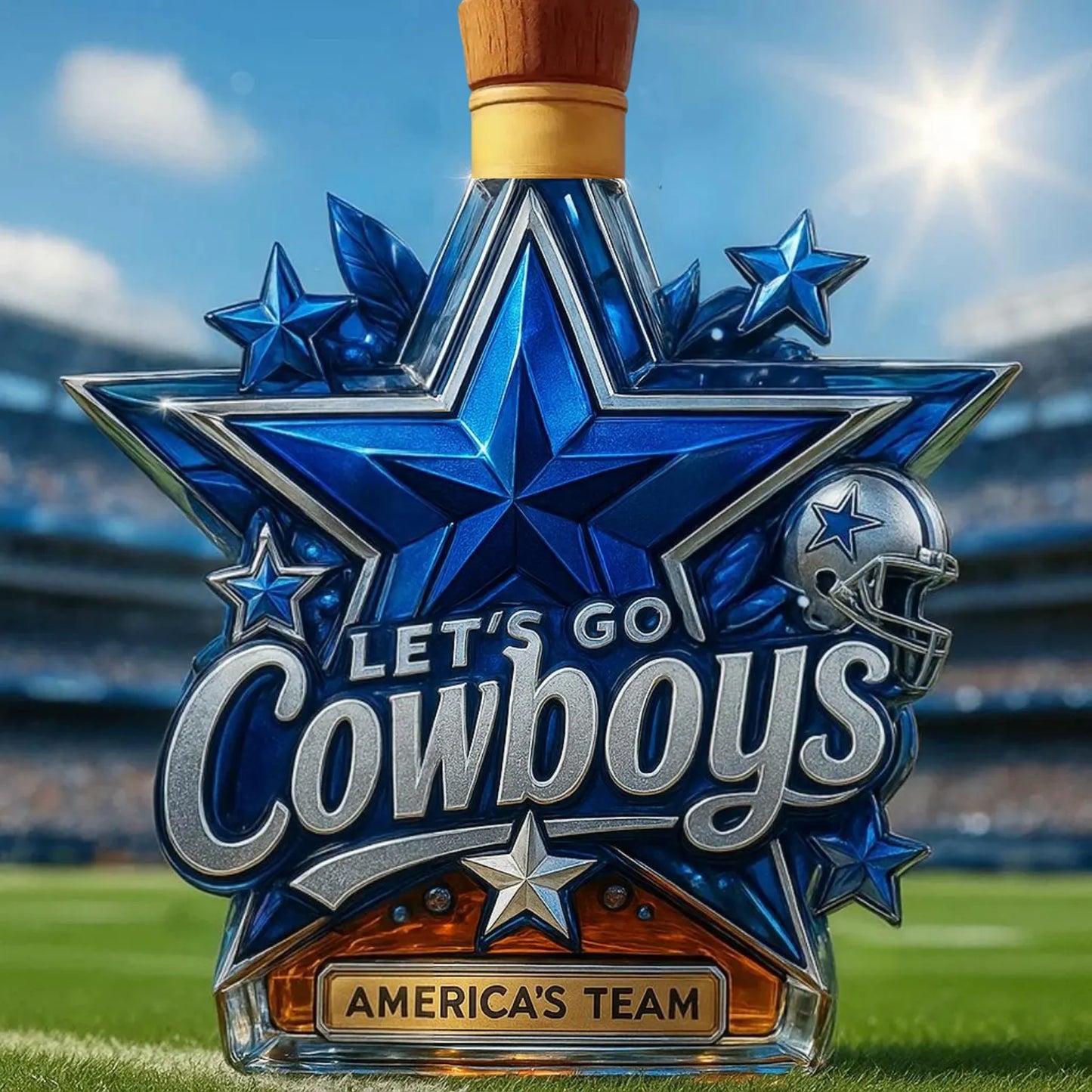🏈 NFL ✨Dallas Cowboys Commemorative Whiskey Bottle