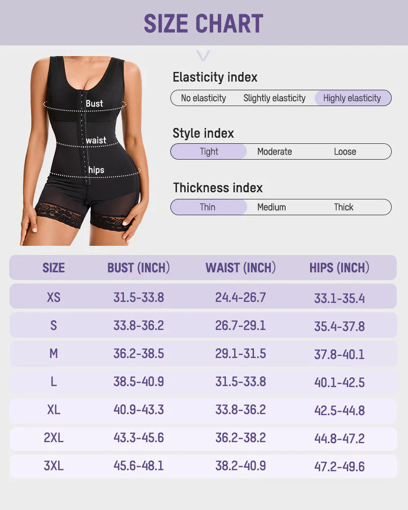 Flash Sale⚡️Extra Plus Size Shaper Bodysuit Tummy Control Shapewear With Bra