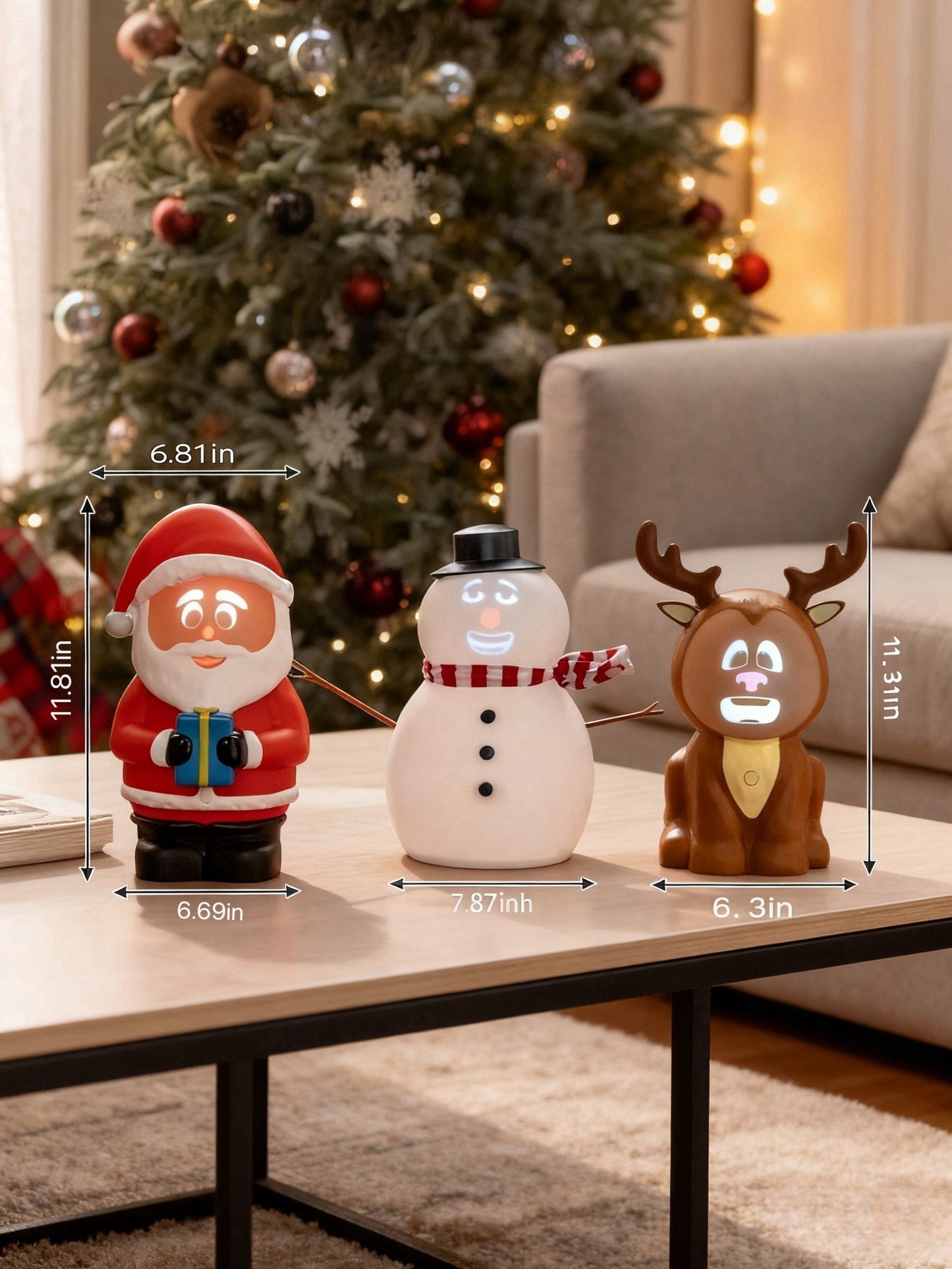🎅Christmas Sale 49% Off ⛄️FrostByte (Mr. Chill) Talking Animated Blink Snowman with Built in Projector & Speaker Plug'n Play🎄