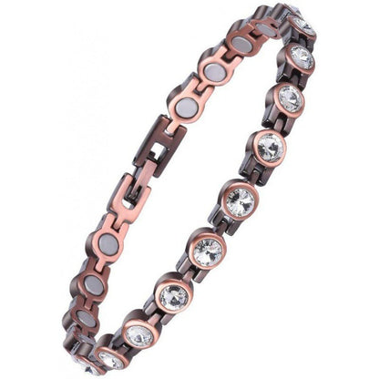 Diystar® Copper Bracelets for Women. Pure Copper Magnetic Bracelet with 3800 Gauss Effective Magnets