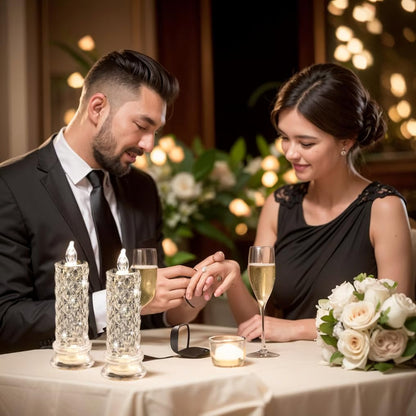 Rose Shadow LED Flameless Candles