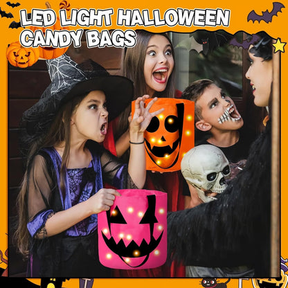 🎃Halloween Candy Bucket with LED Lights