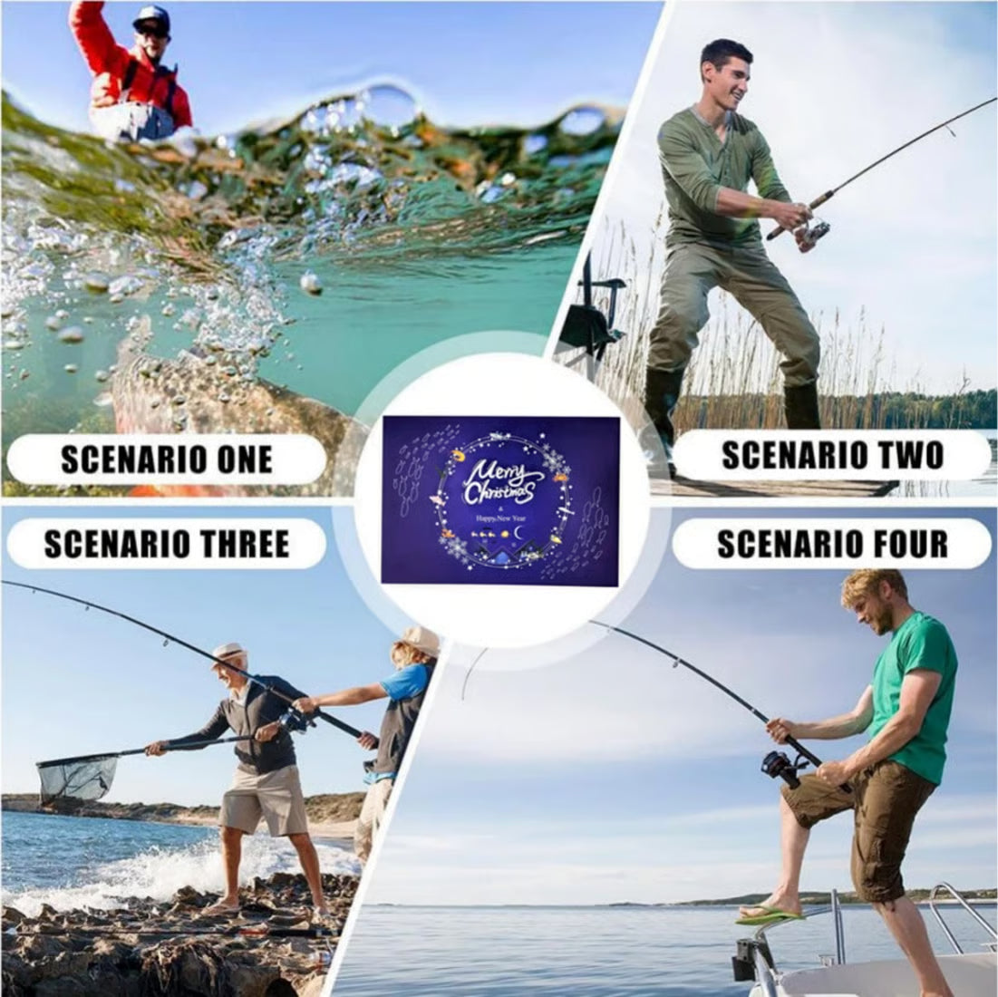 Fish Bait Advent Calendar - 24 Days Countdown Set NEW