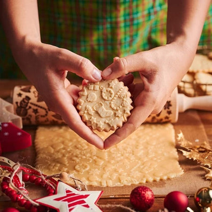 🎄 Christmas Rolling Pin – Bake Memories Together