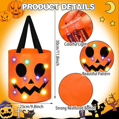 🎃Halloween Candy Bucket with LED Lights